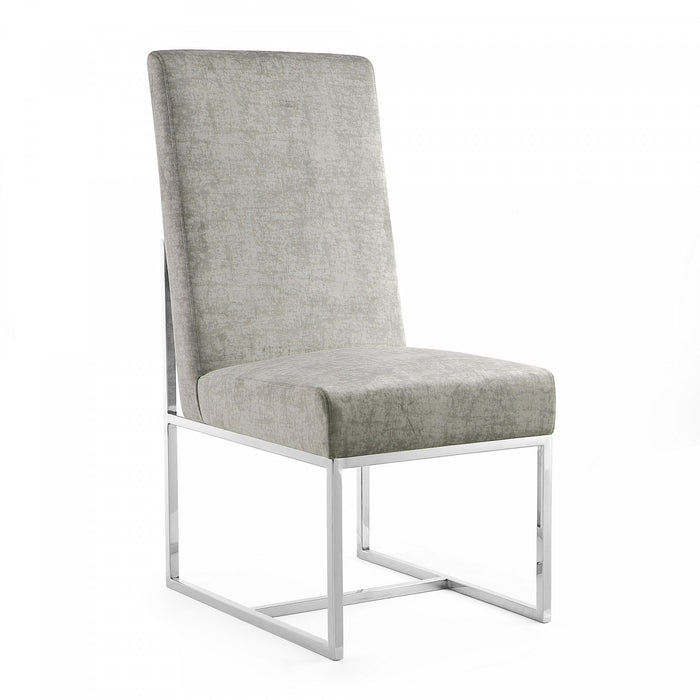 Ensemble moderne de salle a manger Element, 8 chaises, en acier