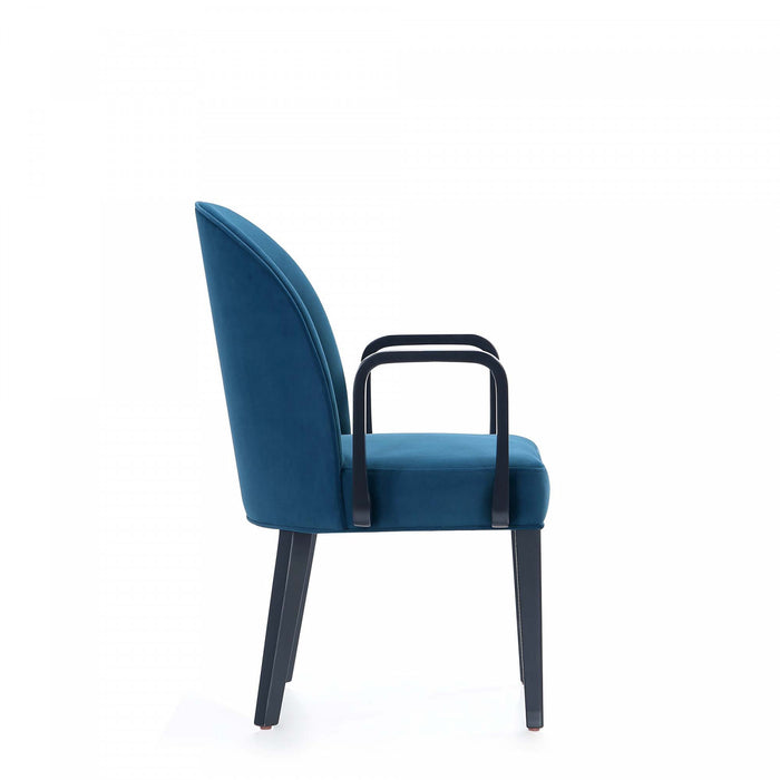 Ensemble moderne de 8 chaises de salle a manger Hillman en bleu