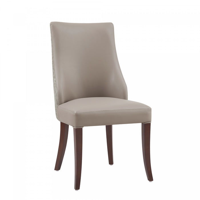 Ensemble de 8 chaises de salle a manger Connie Modern en taupe