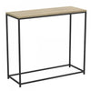 Console moderne de 31 po - taupe foncé avec métal noir
