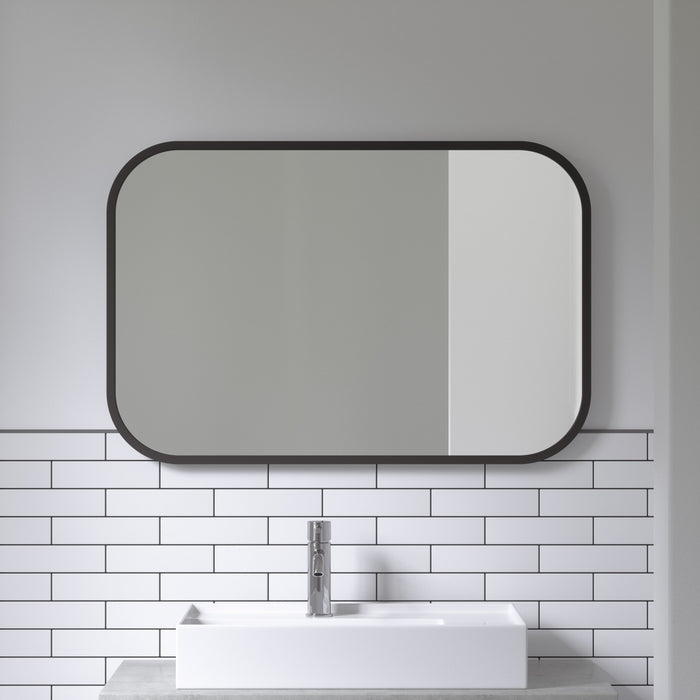 Miroir rectangulaire Hub de Umbra de 24 po x 36 po - noir