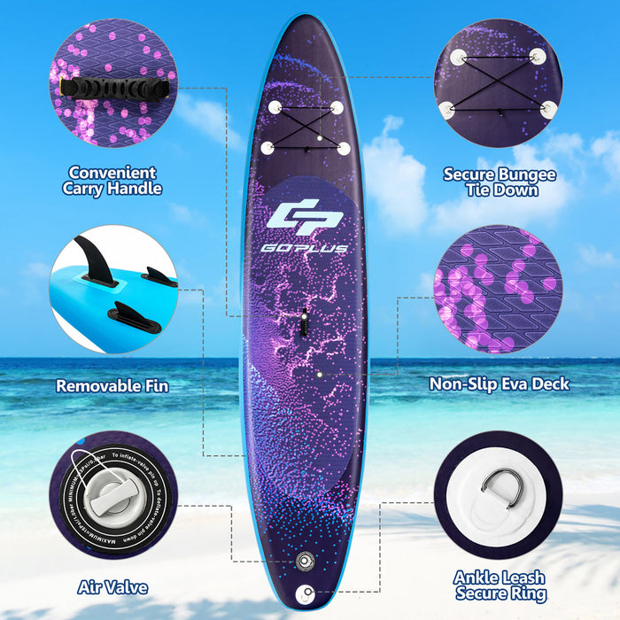 Marque Go Plus Stand Up Paddle Gonflable 335 Cm Planche De Surf Avec Pagaie En Aluminium Et Sac
