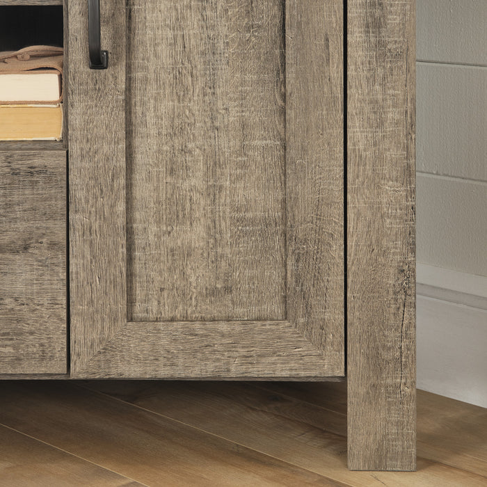 Lionel Meuble Tv En Coin Pour Tv Jusqu'a 48' - Chene Vieilli