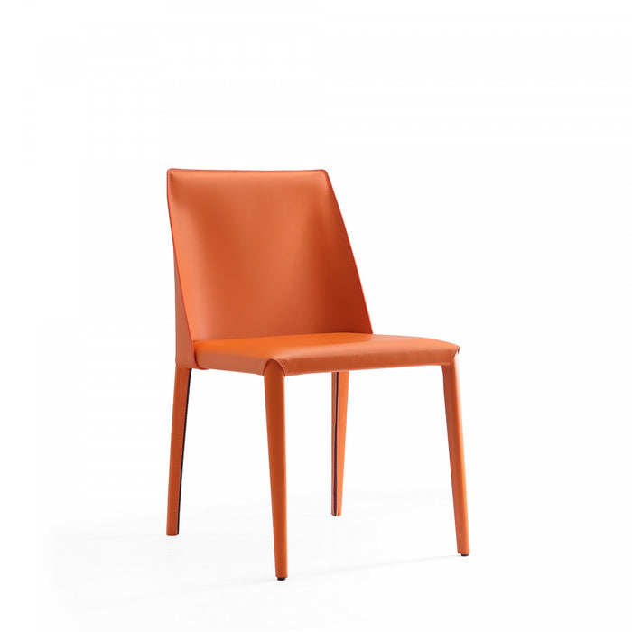 Ensemble de 8 chaises de salle a manger Paris Moderne en corail