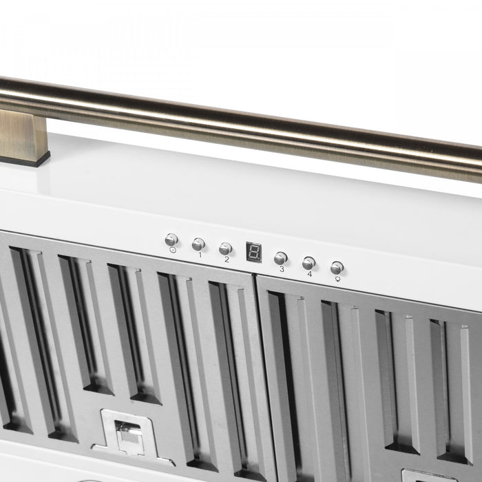Hotte de cuisiniere murale Aria de 30 po, blanc-FRHWM5095-30WHT