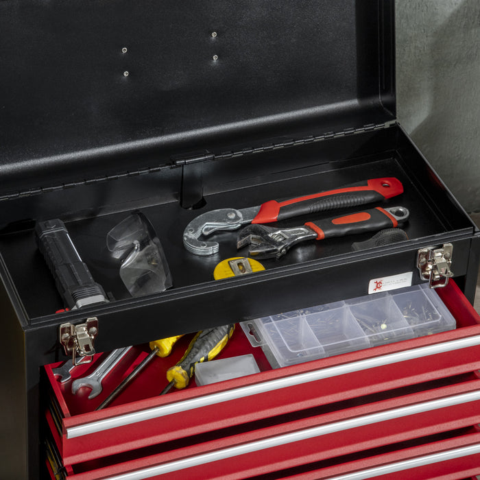 Durhand Boite A Outils En Metal Organisateur De Coffre Avec Tiroirs
