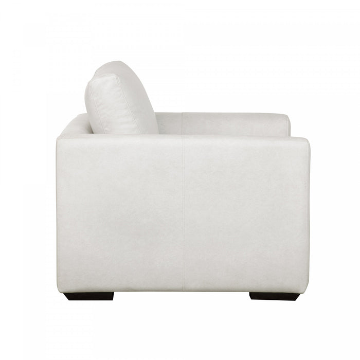 Fauteuil d’appoint contemporain Cleo en tissu creme
