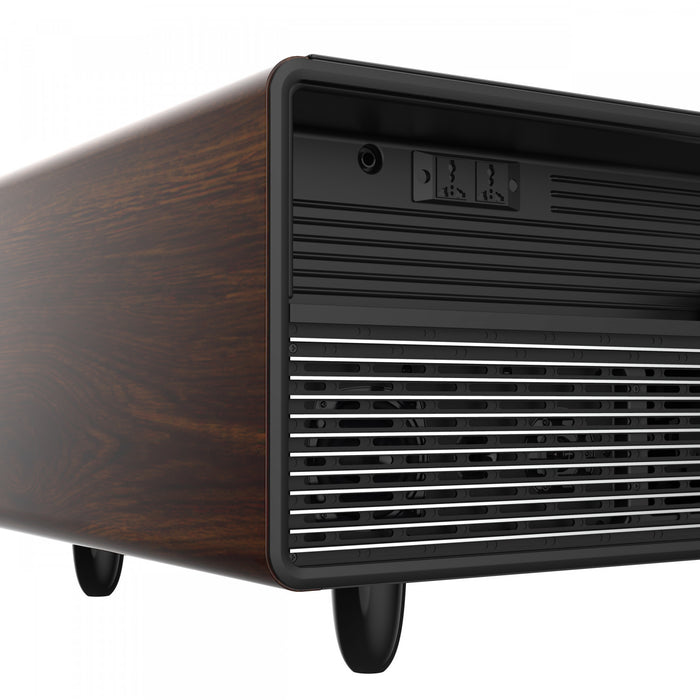 Table basse intelligente Evoluto Tavolo 51 po avec finition en bois – Double zone – FCTFR7006-51WD