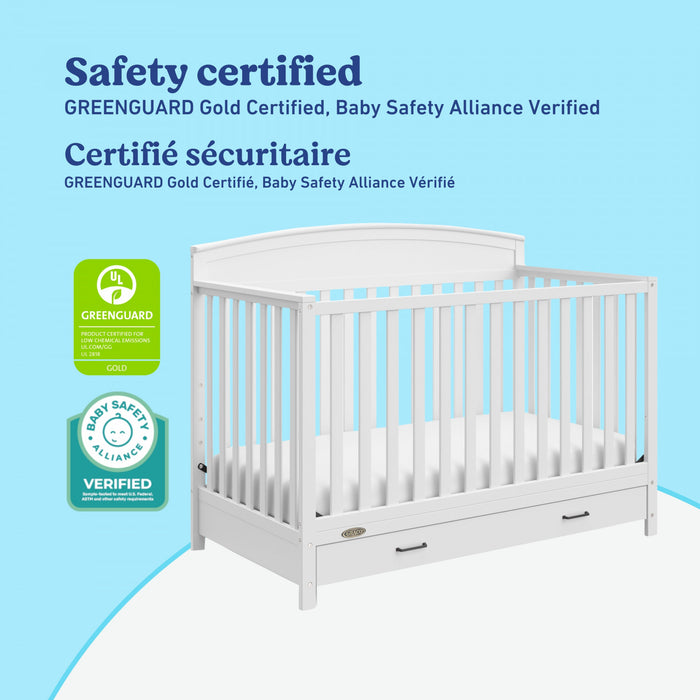Graco Benton Lit de bebe convertible 5-en-1 avec tiroir - Blanc
