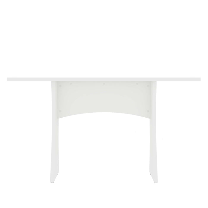 Table a manger Coney style mid-century moderne 53\" en blanc