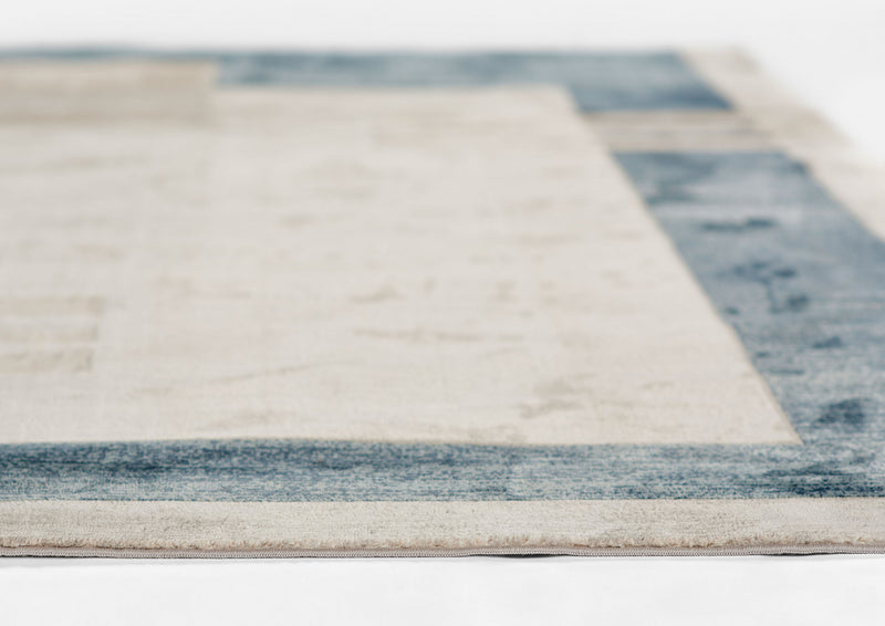 Tapis Contemporain Sorelle 2'2\" x 7'7\" en Bleu