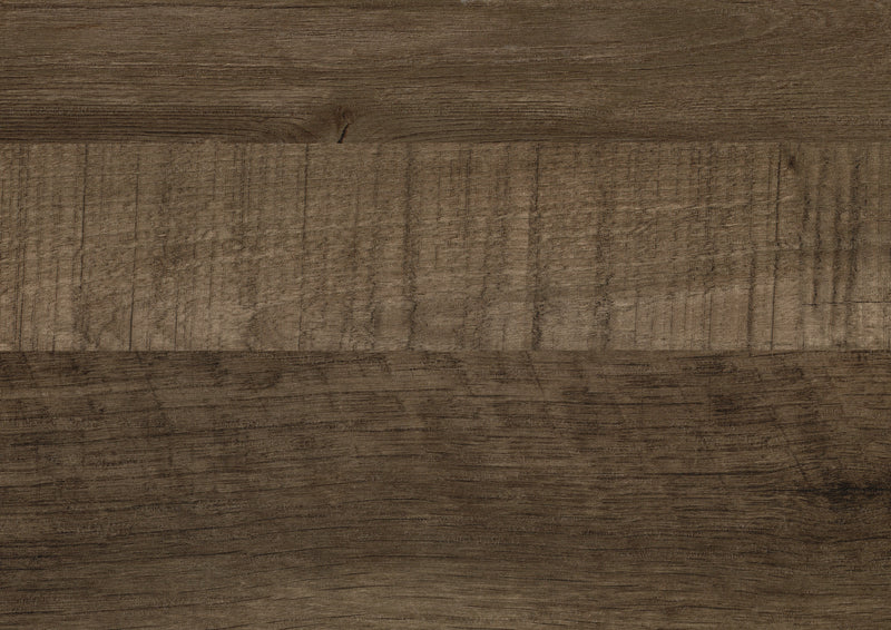 Meuble de TV 51 Pouces Bassett Avec Rangement, Faux Bois Et Metal Gris Foncé