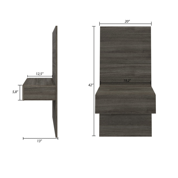 Panneau d'extension et table de nuit Milano