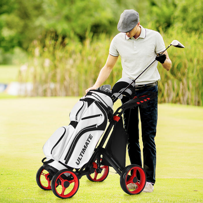 Chariot De Golf 4 Roues Goplus