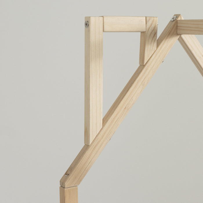 Meuble de rangement Ohana en forme de maison - naturel