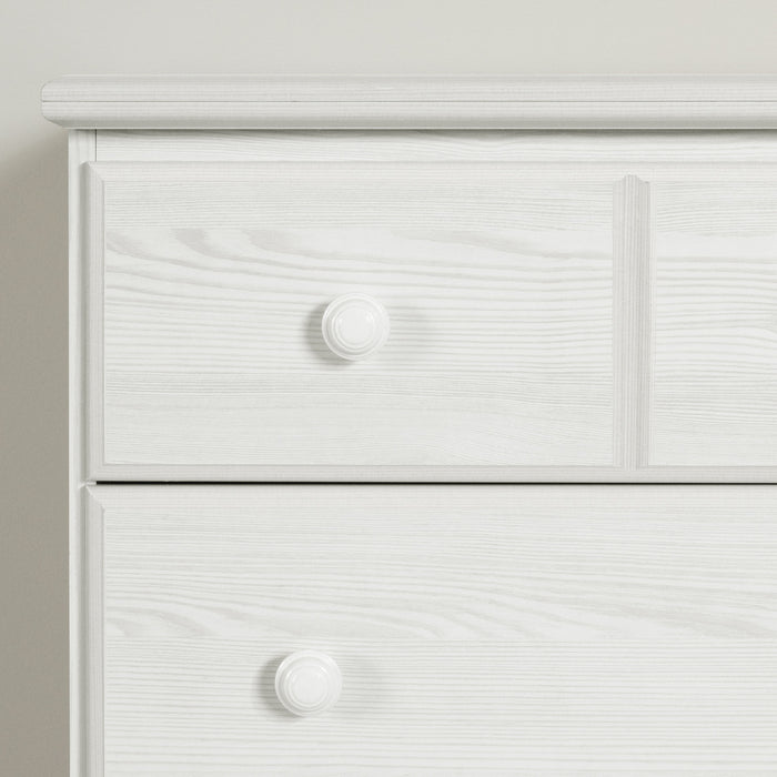 Commode verticale Summer Breeze à 5 tiroirs - pin blanc