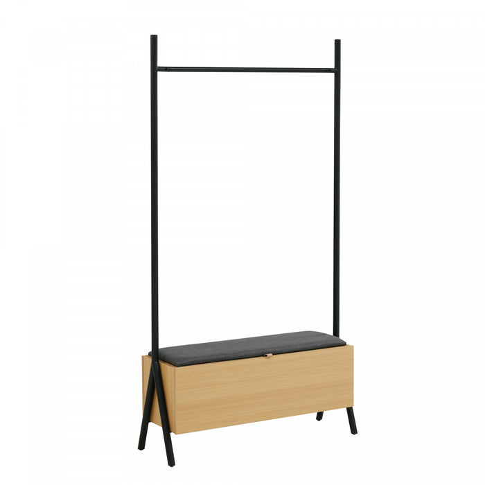 Placard suspendu ouvert Paloma Modern 38\" en chene clair