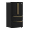 Forno Espresso Moena 36-inch French Door Refrigerator in Black, 19.2 cu.ft. - FFRBI1820-36BLK | Refrigerateur Espresso Moena de 36 po a portes francaises, noir, 19,2 pi³ – FFRBI1820-36BLK