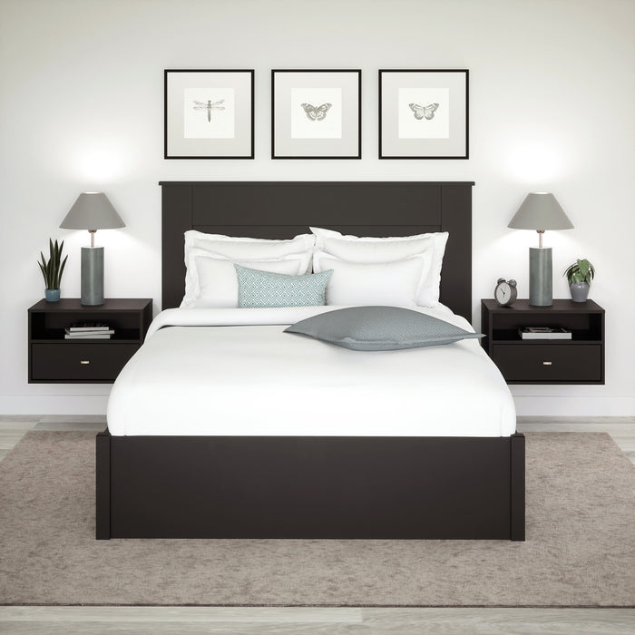 Table De Nuit Flottante A 1 Tiroir – Noir