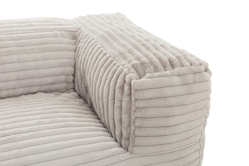 Fauteuil poire de type sofa Redd de Sealy en velours côtelé avec mousse à haute densité - taupe