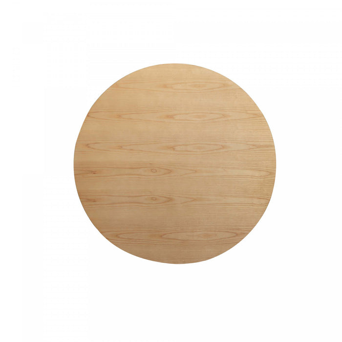 Table a manger ronde Hathaway Modern Industry Chic de 47\" en finition naturelle