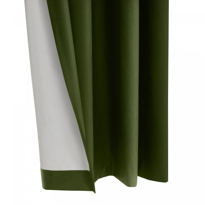 Panneau de rideau coupe-lumière à œillets Alpin olive de Thermaplus - 52 x 63