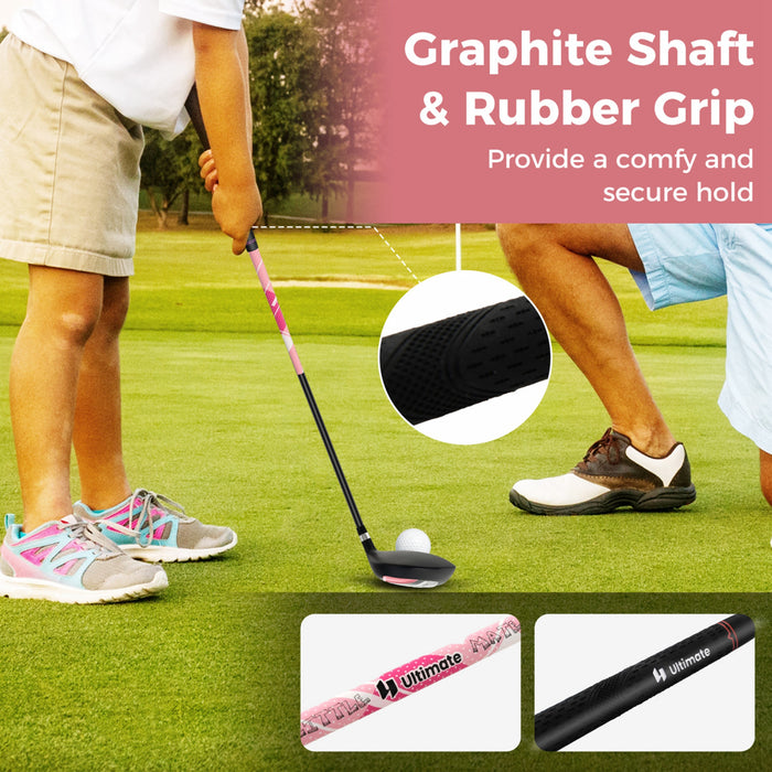 Ultimate Kids Golf Practice Set Junior Complete Golf Club Set Pour Enfants Ages De 8 A 10 Ans