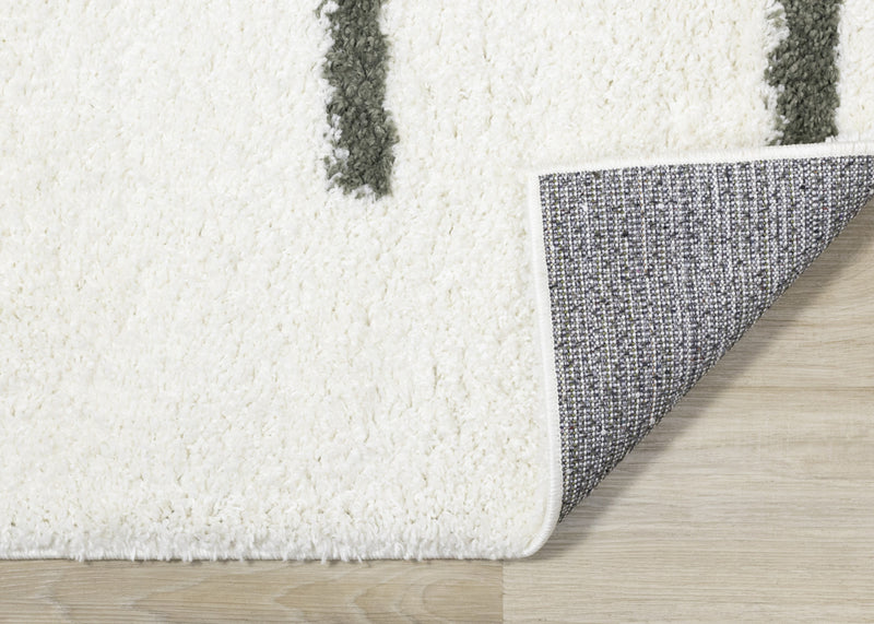 Carpette douce Taylor à motifs de lignes - 5 pi 3 po x 7 pi 7 po