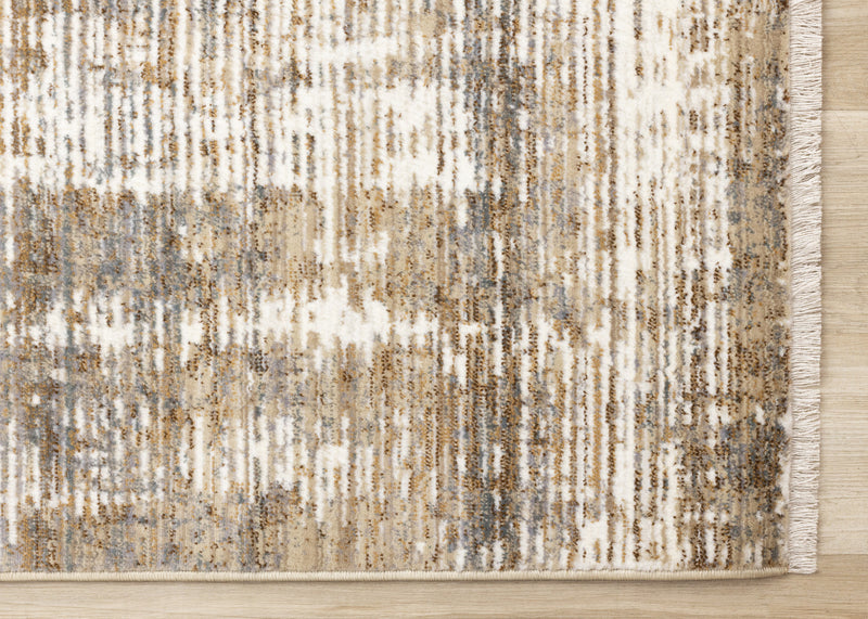 Tapis Sydney brun creme gris vieilli, 5'3\" x 7'10\"