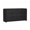 Grace Modern 60" Dresser in Black (6-Drawer) | Commode moderne Grace 60" en noir (6 tiroirs)