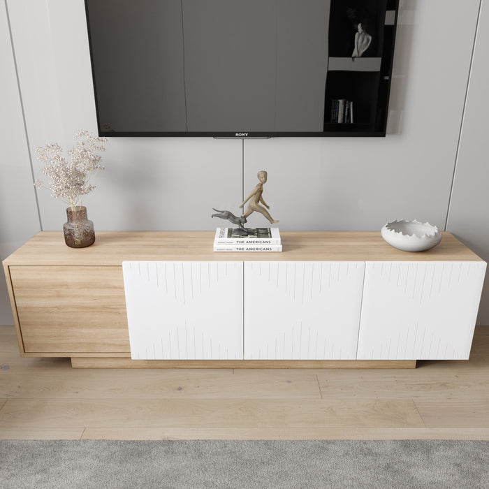 Meuble pour téléviseur Riva Nordika de 72 po - érable naturel