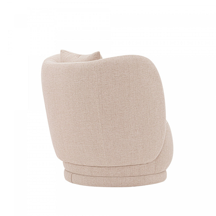 Fauteuil lounge moderne Siri en tissu, couleur ble - Lot de 2