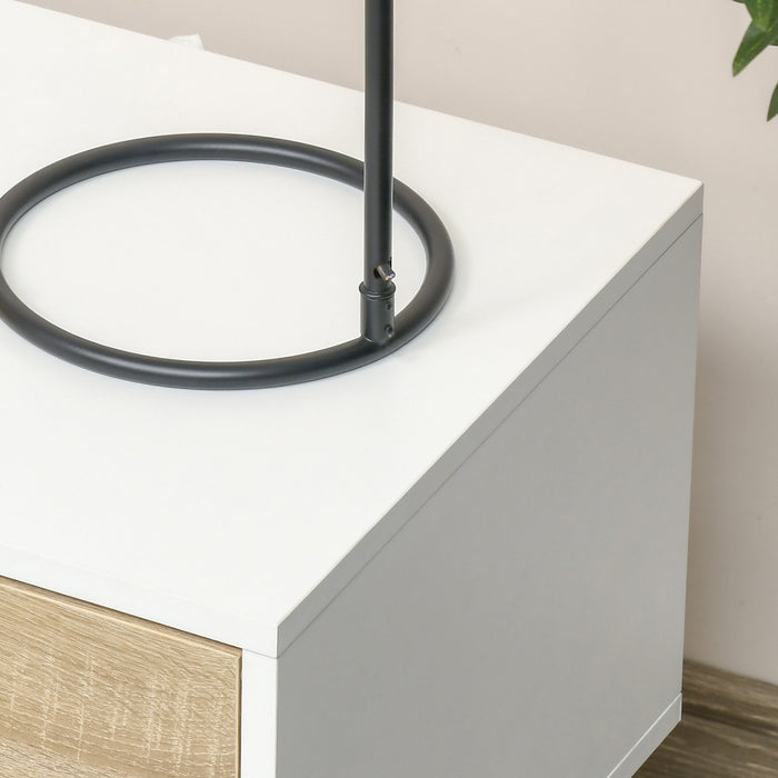 HOMCOM Table de Chevet Tiroir Etagere Table d'Appoint Chambre