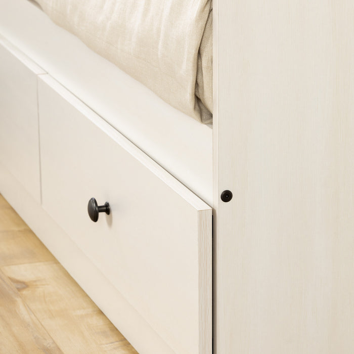 Plenny Lit de jour avec rangement Blanc antique, de Meubles South Shore