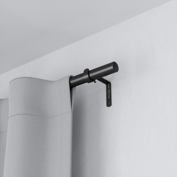  Tringle à rideaux extensible Zen de Umbra noir mat de 1 po - 32 po à 64 po
