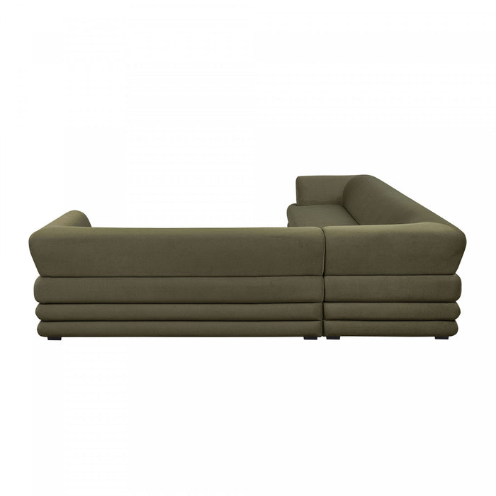 Canape d’angle moderne contemporain royal 2 pieces vert