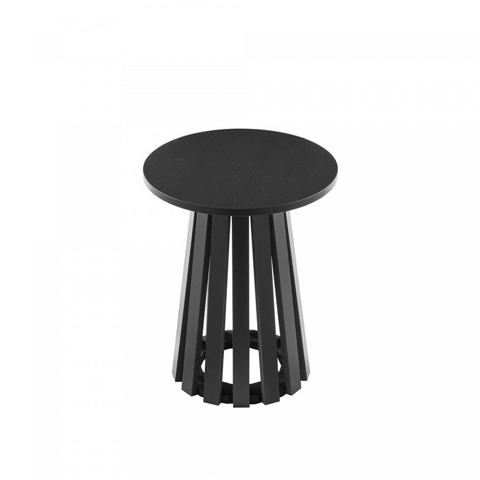 Table d’appoint moderne scandinave Layla en noir