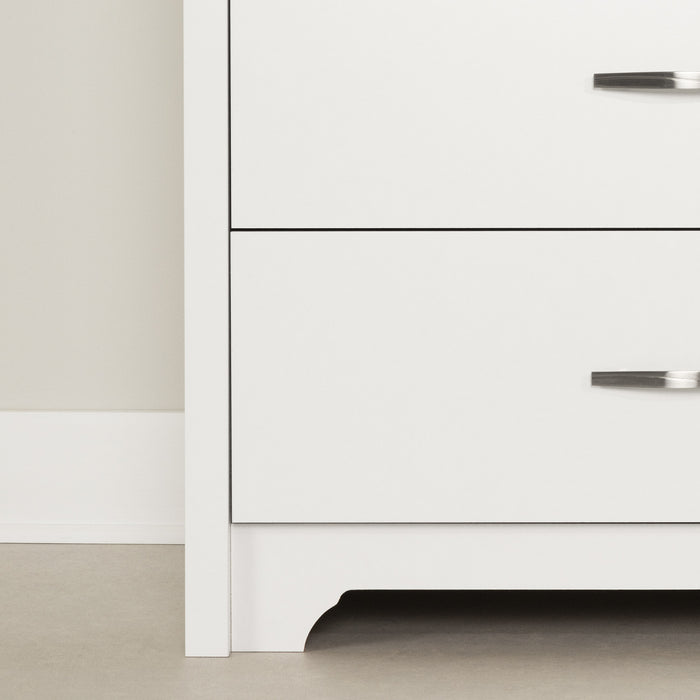 Fusion Commode 6 Tiroirs - Blanc Solide
