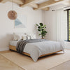 Platform Bed Frame, King|Natural Maple King Bed | Lit plateforme King, Erable Naturel