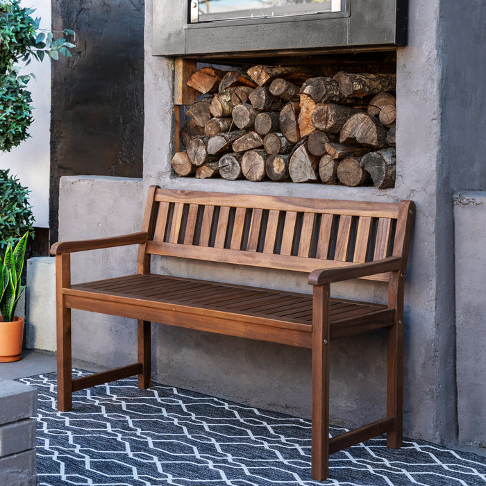 Banc Catalan pour la terrasse - teck