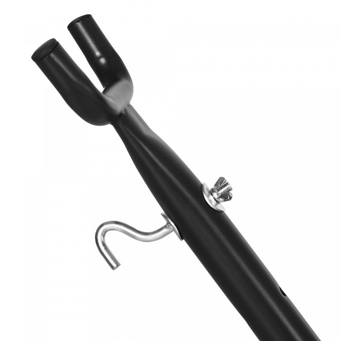 Outsunny 9.2'l Support De Hamac Reglable Robuste Universel Jardin Camping En Plein Air Pique-nique Lit De Soleil Balancoire Cadre En Metal Avec Six Trous Pour Ajuster Noir