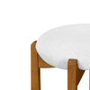 Olivia Rubberwood Indoor Round Seat Bar Stool Set of 4 with Durable Frame and Fabric | Olivia – Lot de 4 tabourets de bar d’interieur en bois d’hevea avec assise ronde, structure durable et revetement en tissu