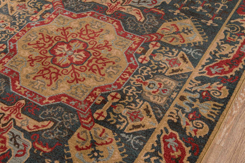 Tapis Traditionnel Sofia 2'3\" x 7'6\" en Bleu