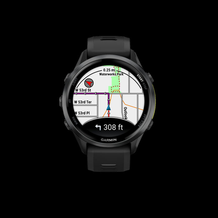 Montre Intelligente Garmin Forerunner 970 47 Mm, Amoled, Titane Gris Carbone, Suivi De Fitness Gps, Course, Triathlon, Autonomie De 15 Jours