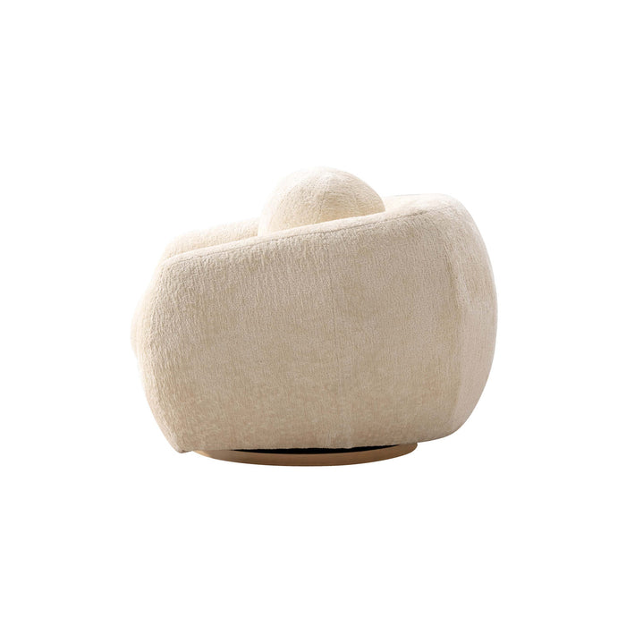Ensemble de canape 2 pieces Tribeca style milieu du siecle en creme