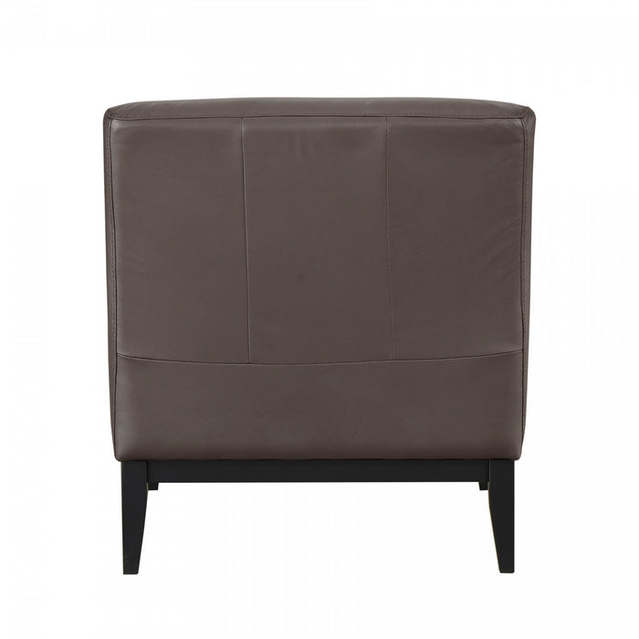 Fauteuil D'appoint Murdock En Cuir Marron