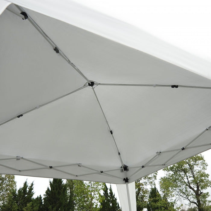 Outsunny 8' X 8' Pop Up Canopy Tente Pliable Pour L'exterieur Avec Sac, Gris