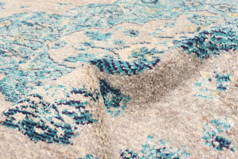 Tapis Traditionnel Daria 5'0\" x 8'0\" en Bleu