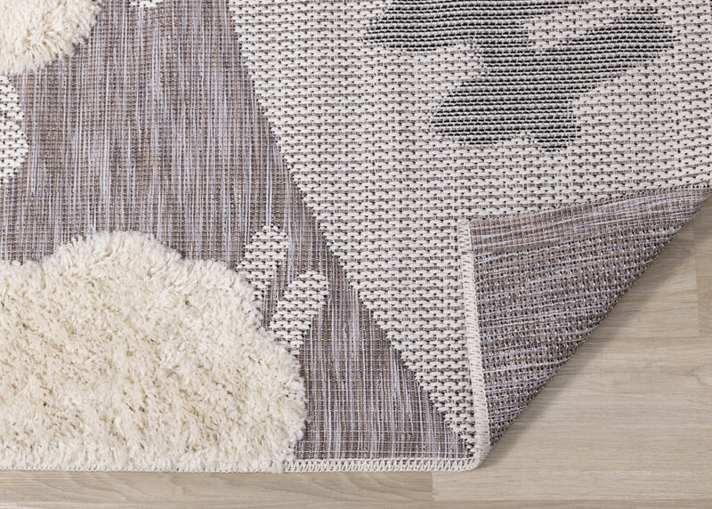 Carpette à motif de mouton pour enfants - 5 pi 3 po x 7 pi 7 po