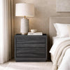 Navis Contemporary 26" Nightstand in Charcoal Gray (2-Drawer) | Table de nuit contemporaine Navis 66 cm en gris charbon (2 tiroirs)
